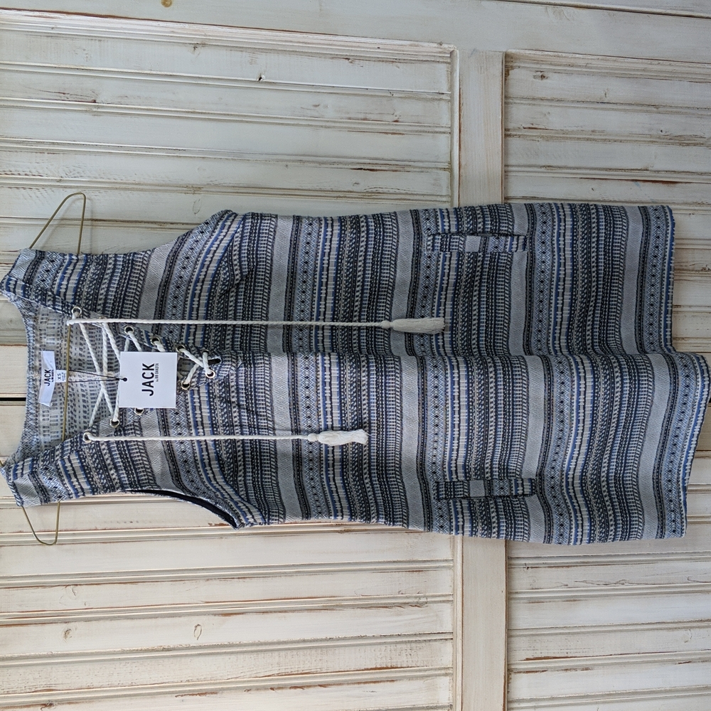 B.B. Dakota blue sleeveless shift dress. Size XS